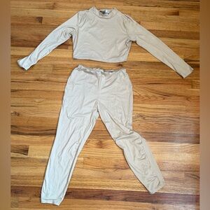 Fashion Nova Women’s Tan 2 Piece Set